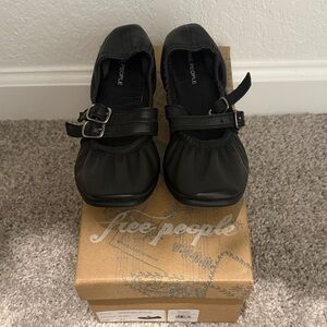 free people gemini mary jane ballet flats – like new